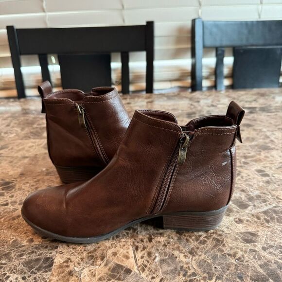 Michael By Michael Shannon Bootie Boots Sz 8 Brown​ - Picture 7 of 12